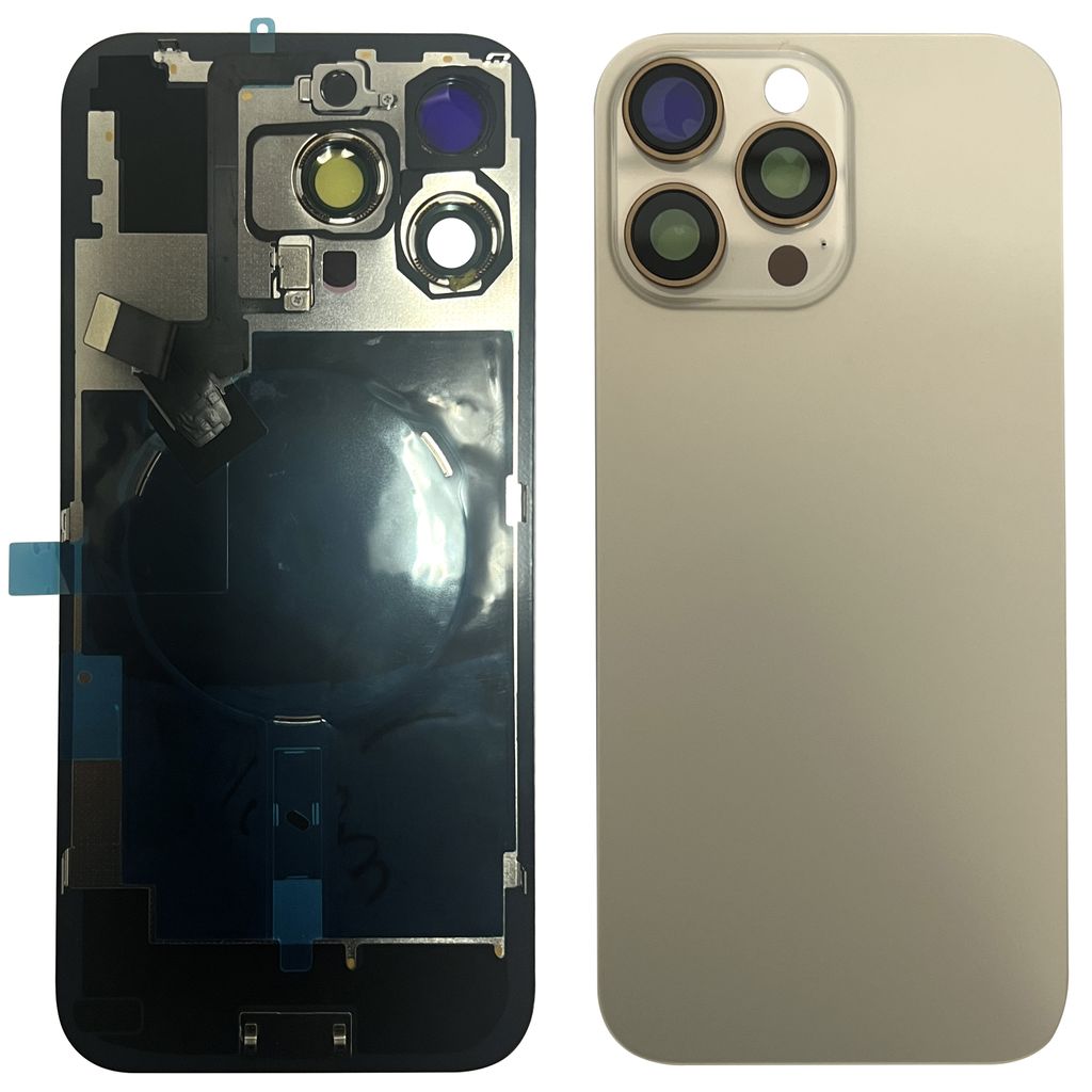 EU Product - iPhone 16 Pro Max Back Cover with Small Parts (No Logo) - Desert Titanium thumbnail