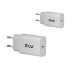 CLUB3D 2-Pack USB C Charger 30 Watt Whit