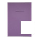 Rhino 13 x 9 Oversized Exercise Book 80 Page Purple B (Pack of 50)