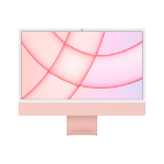 Apple iMac Apple M M1 61 cm (24") 4480 x 2520 pixels All-in-One PC 8 GB 256 GB SSD macOS Big Sur Wi-Fi 6 (802.11ax) Pink