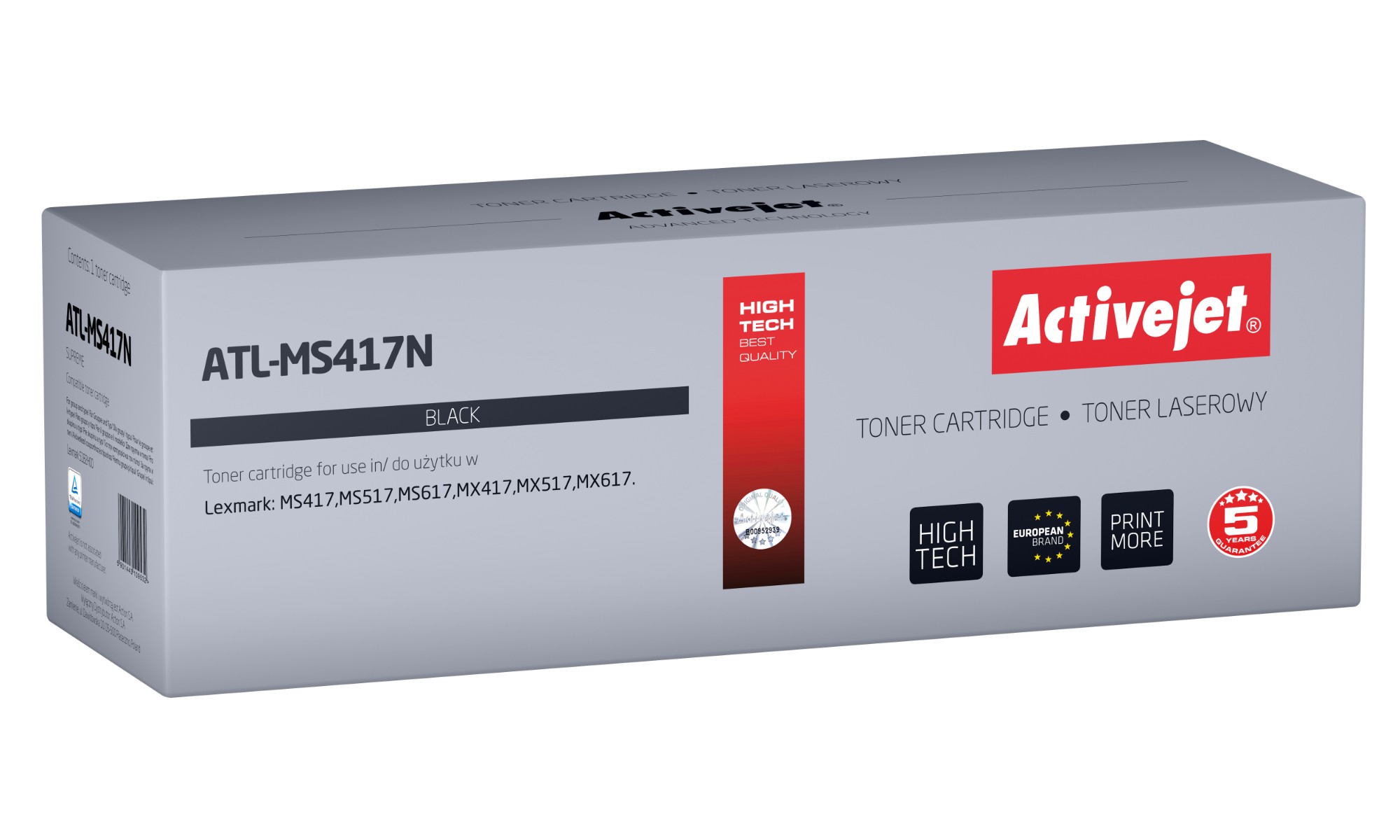 Activejet ATL-MS417N toner (replacement for Lexmark 51B2H00; Supreme; 8500 pages; black)