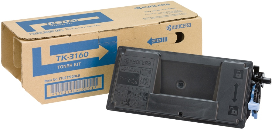 Image of Kyocera 1T02T90NL0/TK-3160 Toner-kit + Toner waste box, 12.5K...