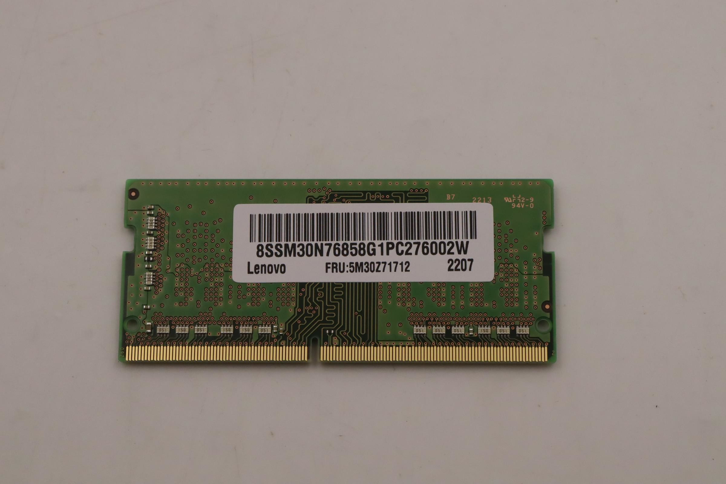 Image of Lenovo 5M30Z71712 memory module 8 GB 1 x 8 GB DDR4 3200 MHz
