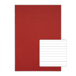 Rhino 13 x 9 Oversized Exercise Book 40 Page Red F8 (Pack of 100)