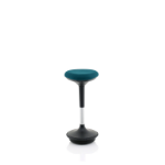 Dynamic KCUP1550 saddle chair Padded seat Teal Fabric Black 1 pc(s)