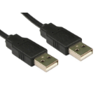 Cables Direct 3m USB 2.0 A, M - M USB cable USB A Black