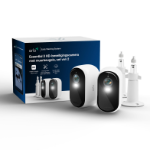 Arlo Essential 3 HD-beveiligingscamera, set van 2 camera's met muurbeugels