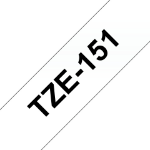 Brother TZE-151 DirectLabel black on Transparent Laminat 24mm x 8m for Brother P-Touch TZ 3.5-24mm/HSE/36mm/6-24mm/6-36mm