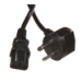 ROLINE 30.07.9133 power cable Black 2 m Power plug type K C13 coupler