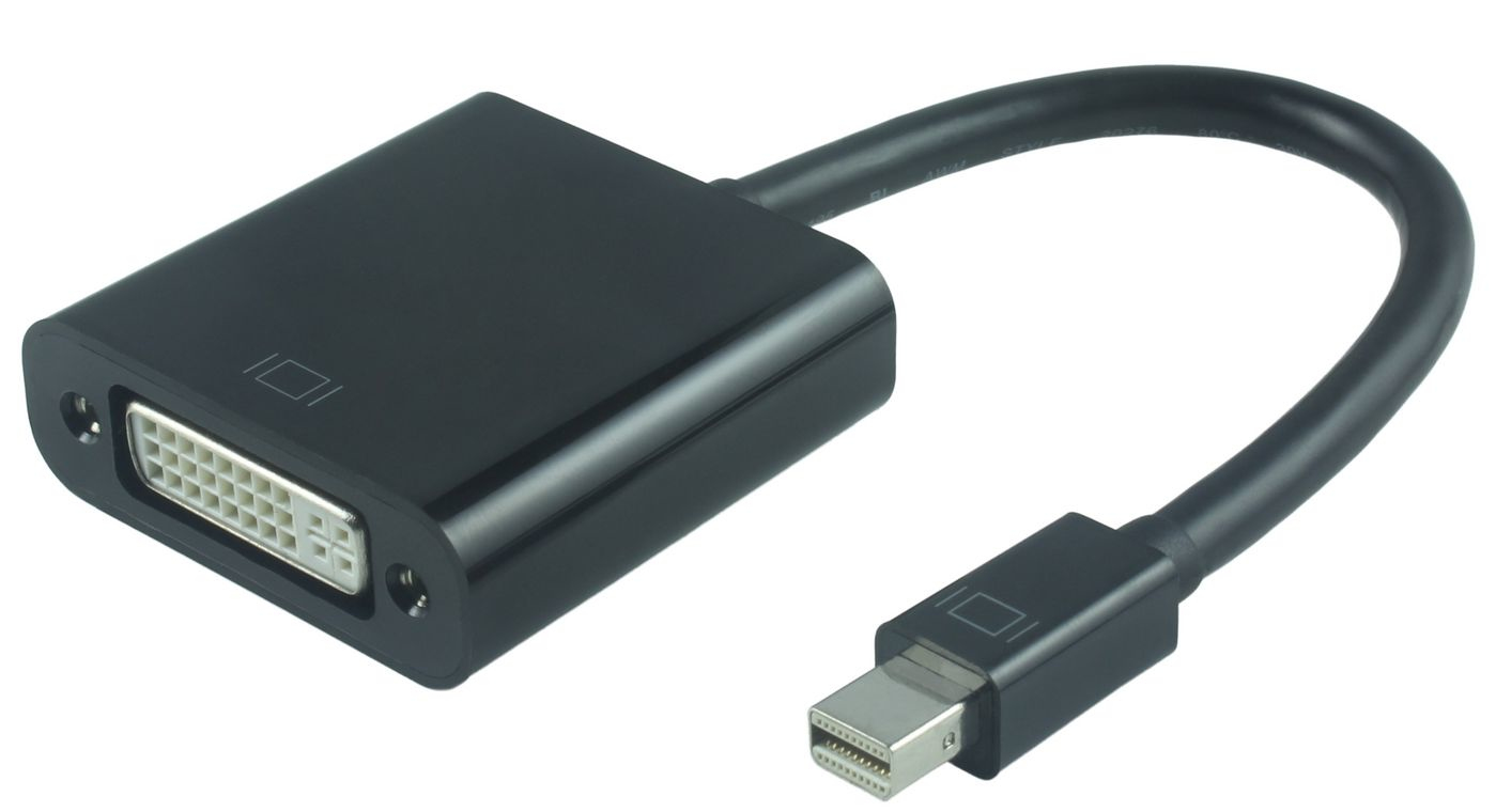 Image of Microconnect Mini DisplayPort-DVI 0.15 m DVI-I Black
