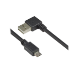 Alcasa 2510-EUM005W USB-kabel USB 2.0 0,5 m USB A Micro-USB B Zwart