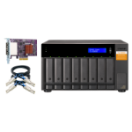 QNAP TL-D800S storage drive enclosure HDD/SSD enclosure Black, Grey 2.5/3.5
