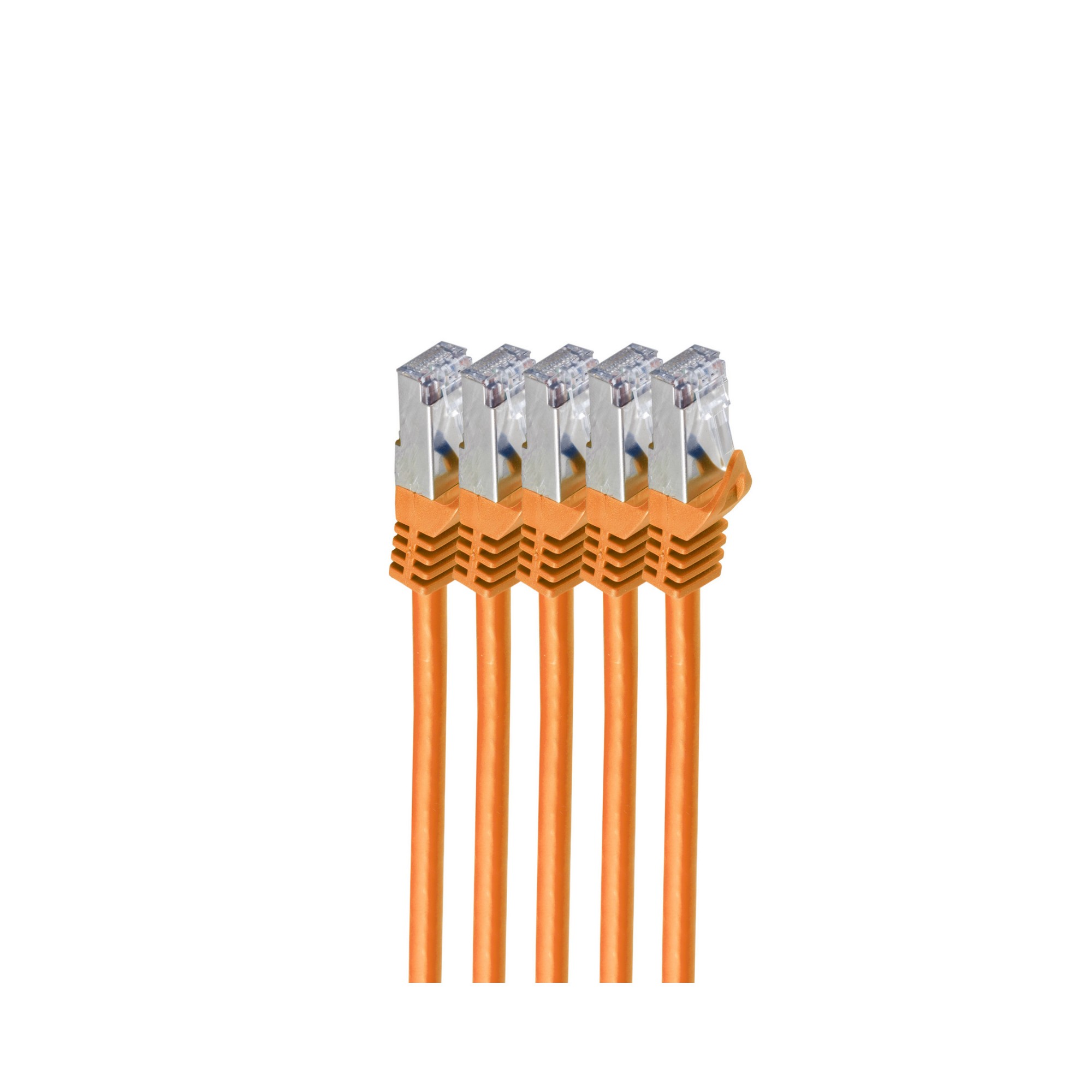 EU Product - RJ45 Patchkabel S/FTP, Cat7 VE5, 3m orange thumbnail