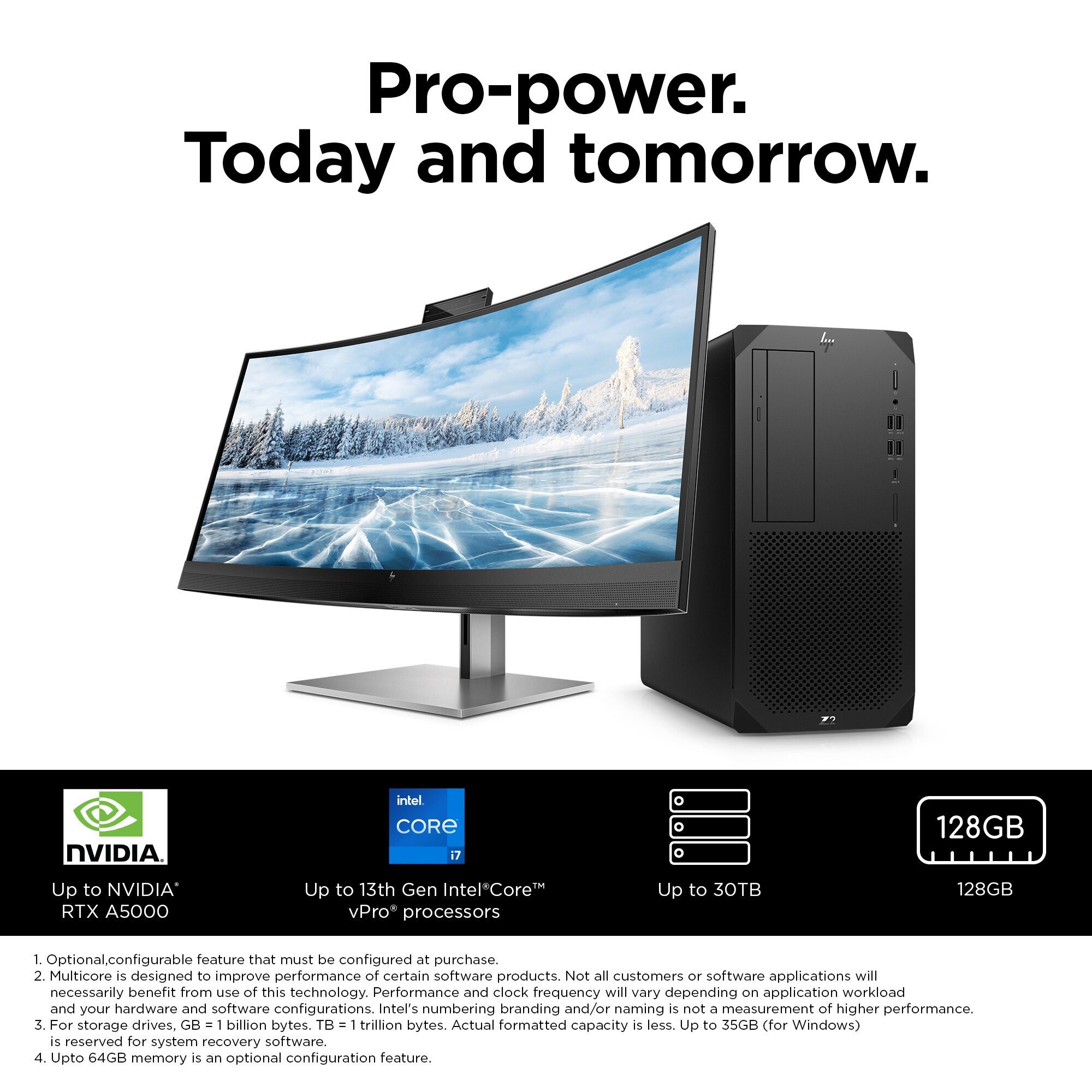 HP Z2 G9 Intel® Core i9 i9-14900 32 GB DDR5-SDRAM 1 TB SSD Windows 11 Pro Tower Workstation Black