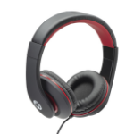 connektgear HP531 Stereo Mobile Headset with In-Line Mic and Controller - Black/Red