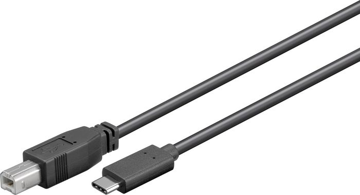 Image of Microconnect W127021090 USB cable 1.8 m USB 2.0 USB C USB B Black