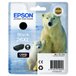 Epson C13T26214010/26XL Ink cartridge black high-capacity XL, 500 pages 12.2ml for Epson XP 600