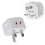 Maplin 2 Port USB Wall Charger 2x USB-C PD 20W High Speed Charging