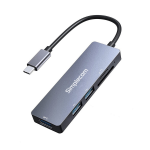 Simplecom CH255 card reader USB 2.0 Type-A/Type-C Black