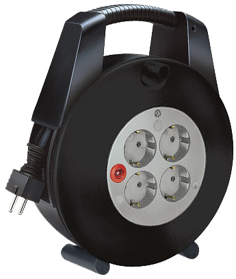 Brennenstuhl Vario Line power extension 15 m 4 AC outlet(s) Black. Gre
