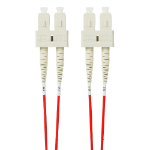 4Cabling 10m SC-SC OM4 Multimode Fibre Optic Patch Cable: Red