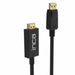 Inca IDPH-18T video cable adapter 1.8 m DisplayPort HDMI Type A (Standard) Black