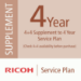 Ricoh 4+4 Supplement to 4 Year Service Plan