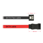 DeLOCK 0.2m 2xSATAIII SATA cable Black