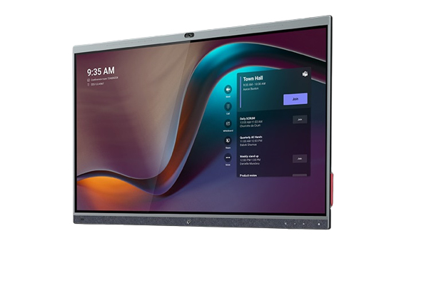 Yealink MeetingBoard Interactive flat panel 165.1 cm (65") LED Wi-Fi 4K Ultra HD Black Touchscreen Built-in processor Android 10