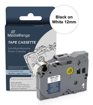 MediaRange Plastic tape cassette. for label printers using Dymo® 91222