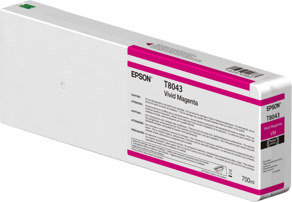 Epson C13T804300/T8043 Ink cartridge magenta 700ml for Epson SC-P...