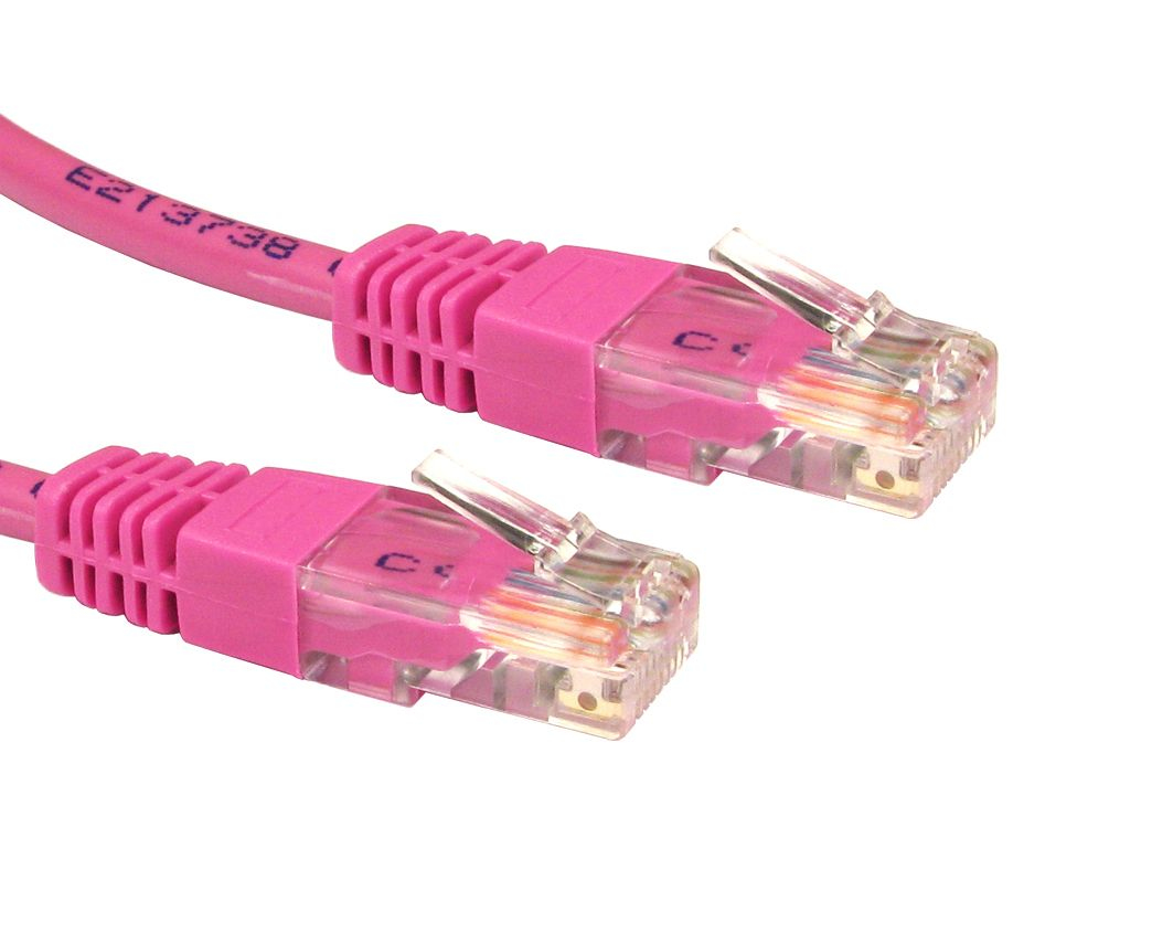 Cables Direct URT-603P networking cable Pink 3 m Cat5e U/UTP (UTP)