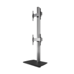 B-Tech SYSTEM X - Universal Dual Stack Flat Screen Floor Stand (VESA 600 x 400) - 2.4m