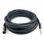 Monoprice 4765 audio cable 421.3" (10.7 m) 6.35mm TRS XLR (3-pin) Black