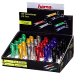 Hama 2in1 Black, Blue, Gold, Green, Red, Silver Hand flashlight LED