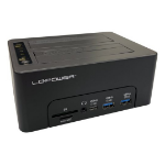 LC-Power LC-DOCK-C-MULTI-HUB storage drive docking station USB 3.2 Gen 2 (3.1 Gen 2) Type-C Black
