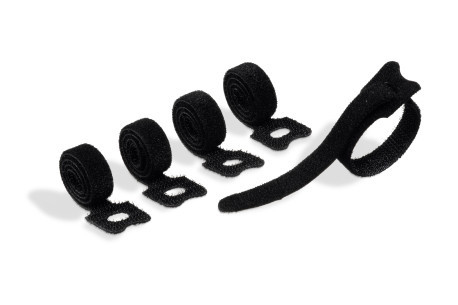 Image of Durable Cavoline Grip Tie cable tie Hook & loop cable tie Black 5...