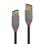 Lindy 1m USB 3.2 Type A Extension Cable, 5Gbps, Anthra Line