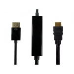Cables Direct HDPORT-0054K-3M video cable adapter DisplayPort HDMI Black