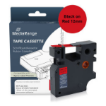 MediaRange MRDY45017 labelprinter-tape Zwart op rood D1