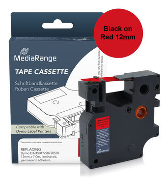 MediaRange Plastic tape cassette. for label printers using Dymo® 91222