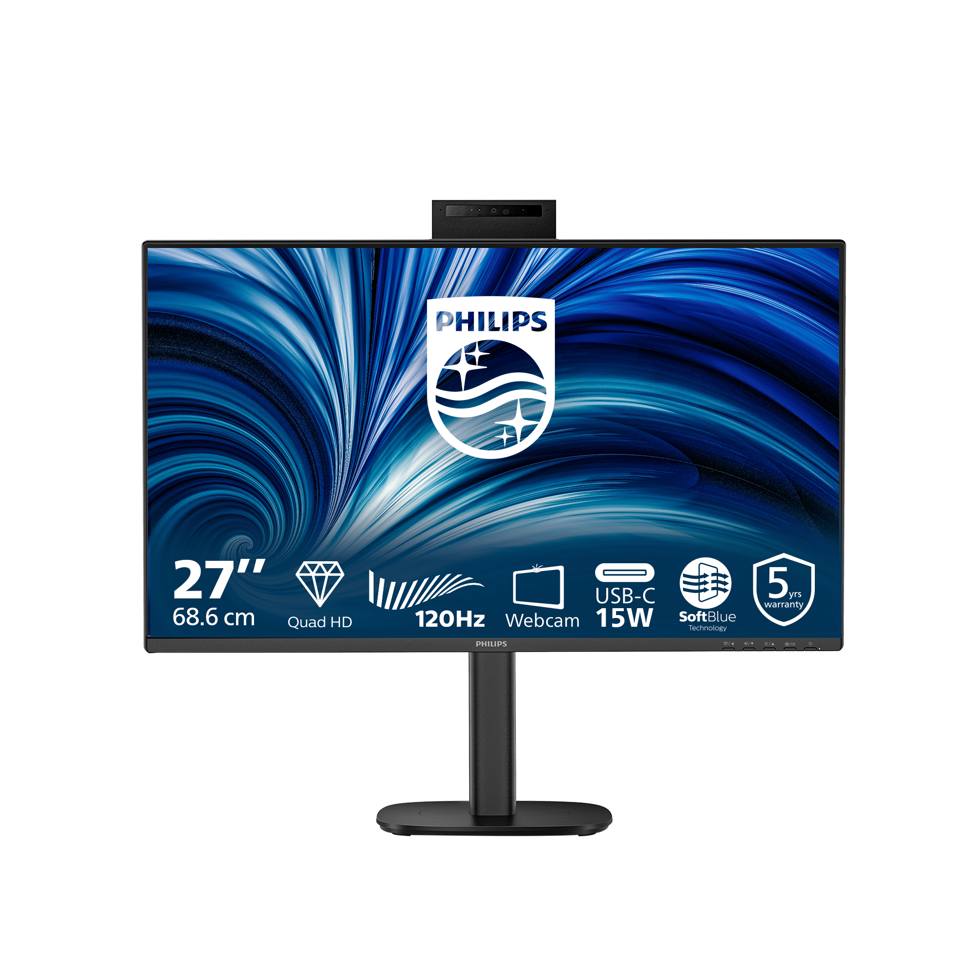 Philips Black 27B2n3500jh Computer Monitor 68.6 Cm (27") 2560 X 1440 Pi