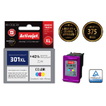 Activejet AH-301CRX ink (replacement for HP 301XL CH564EE; Premium; 21 ml; color)