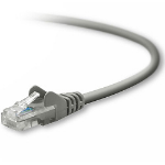 Belkin RJ45 CAT5e Patch Cable, Snagless Molded 1ft. networking cable Gray 11.8" (0.3 m)