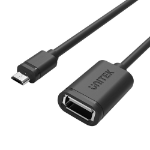 UNITEK Y-C438GBK USB cable USB 2.0 0.2 m Micro-USB B USB A Black