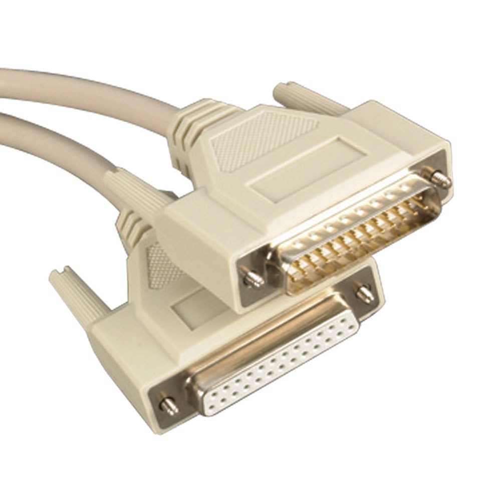 Videk DB25M to DB25F Moulded Universal Cable 3Mtr