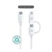 eSTUFF ES600170 USB cable 1 m USB C USB C/Lightning White