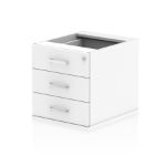Dynamic I001647 office drawer unit White Melamine Faced Chipboard (MFC)