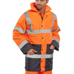 BEESWIFT Two Tone Traffic Jacket Orange / Navy S