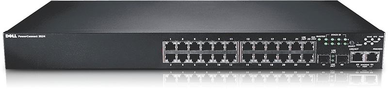 DELL PowerConnect 3524 Managed L2 Fast Ethernet (10/100) 1U Black